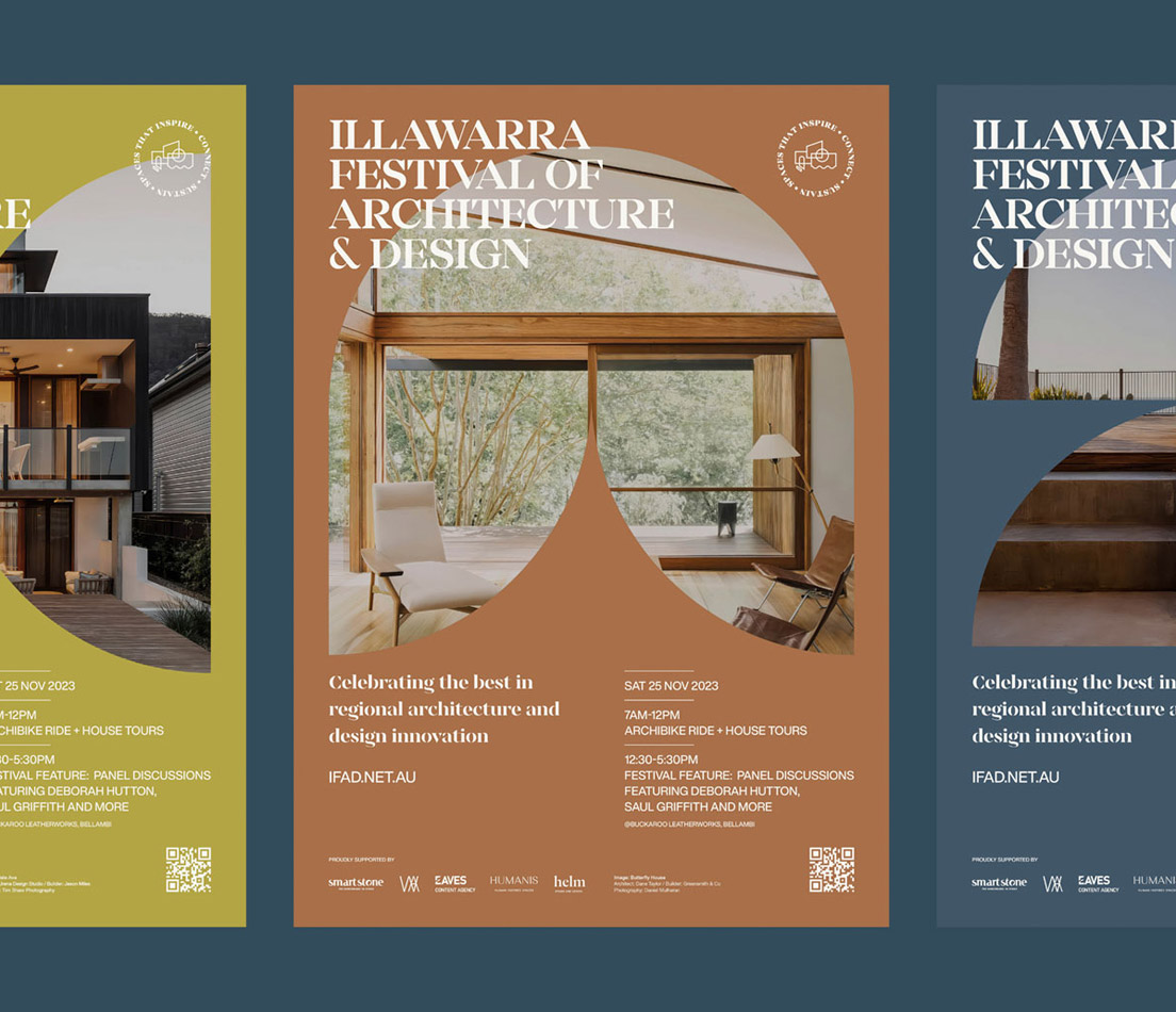 Brand identity for the Illawarra Festival of Architecture and Design (IFAD)